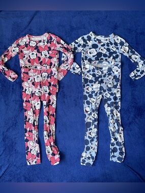 Gap Disney Girls Lot of 2 Two Piece PJ Pajama Set Size 5T Mickey Minnie Mouse